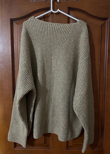 V Yakalı oversize Kadın Kazak - Görsel 5