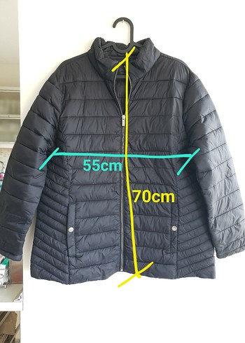 KADIN SİYAH ŞİŞME MONT(XXL) - Görsel 5