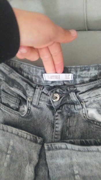 40 Beden Gri kot pantolon