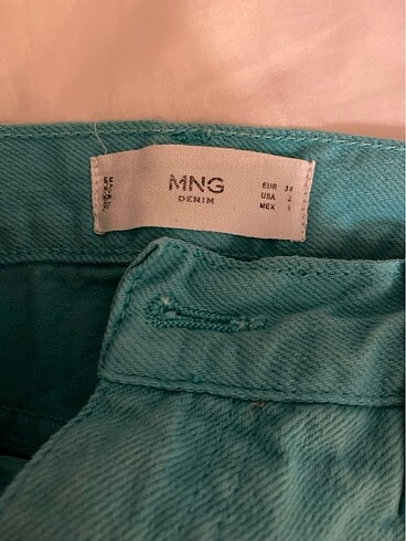 34 Beden turkuaz Renk mango jean