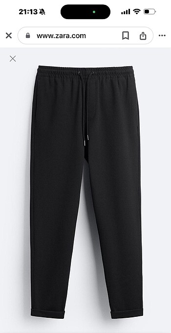 Zara JOGGER BEL BANTLI EASY CARE PANTOLON -