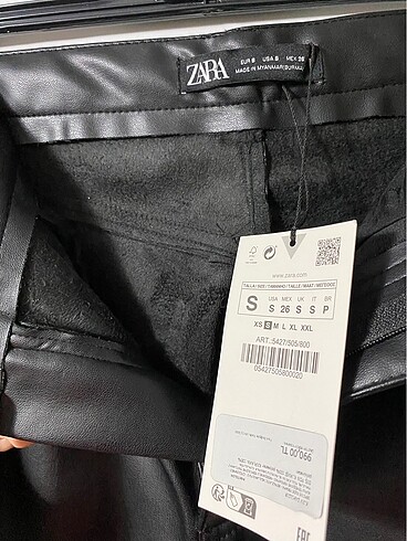 Zara Zara Deri Pantolon
