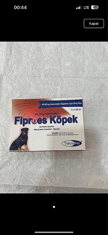 Köpek dış parazit