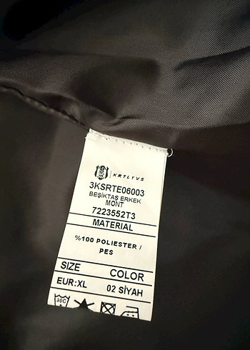 Orijinal bjk hiç giyilmemiş erkek mont - Görsel 3