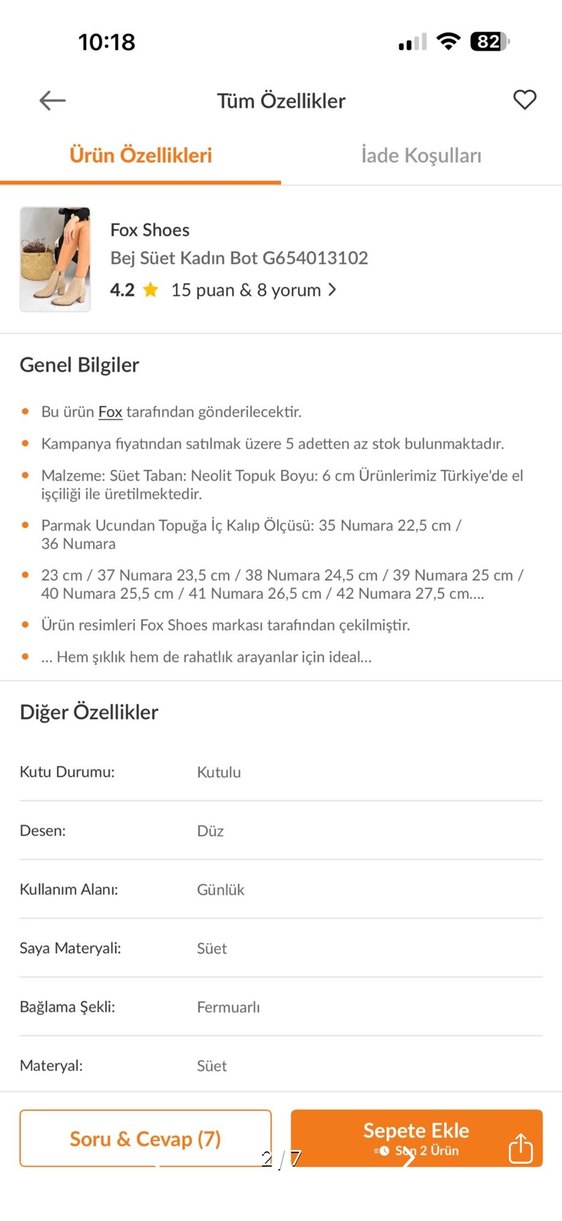 Bej Süet Kadın Topuklu Bot - Görsel 2