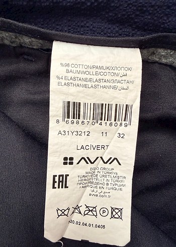 Erkek Lacivert Avva pantolon - Görsel 3
