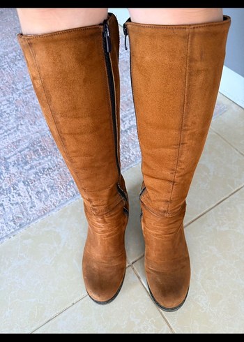 Fox Shoes Taba Süet Kadın Çizme - Görsel 7