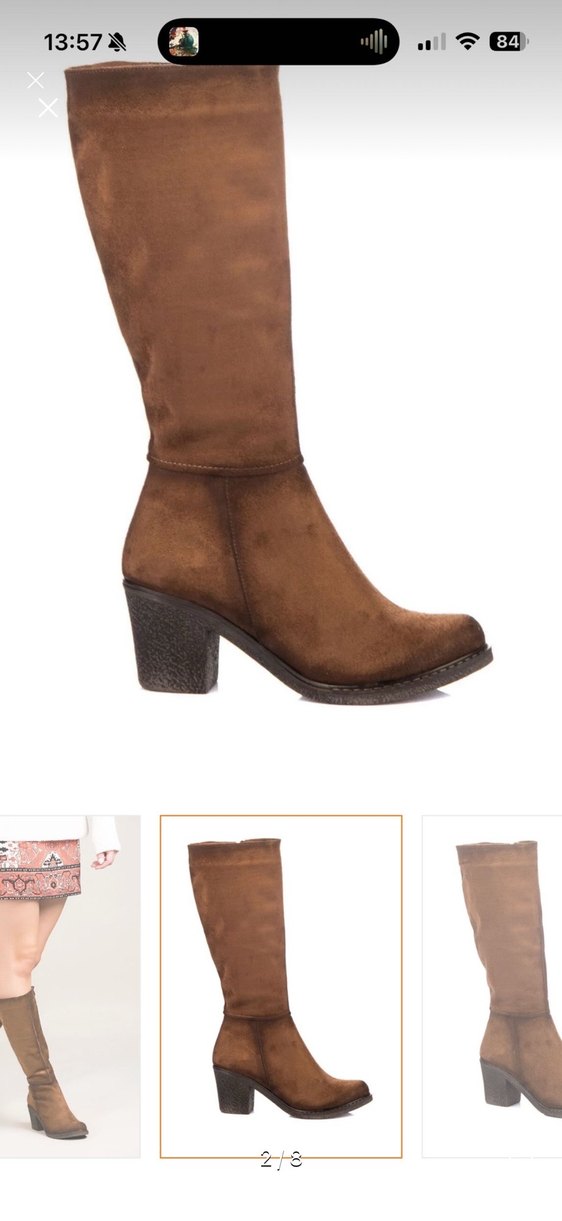 Fox Shoes Taba Süet Kadın Çizme - Görsel 3