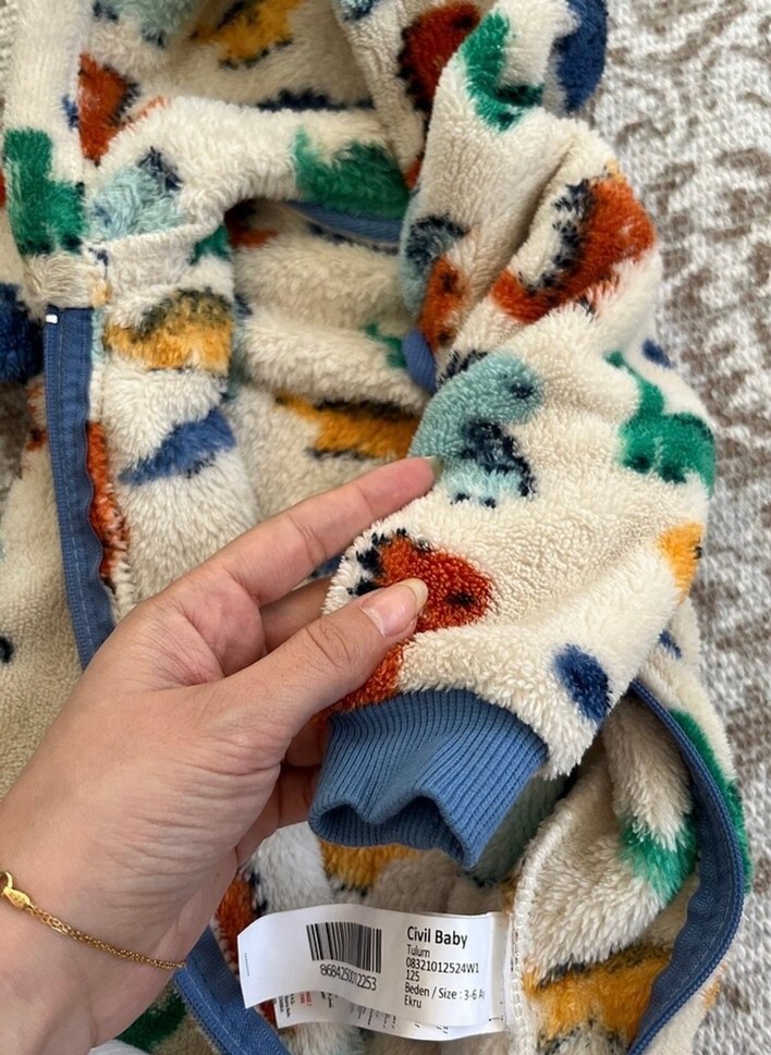 Civil Dino Desenli Tulum  3 Ay  Tertemiz - Görsel 2