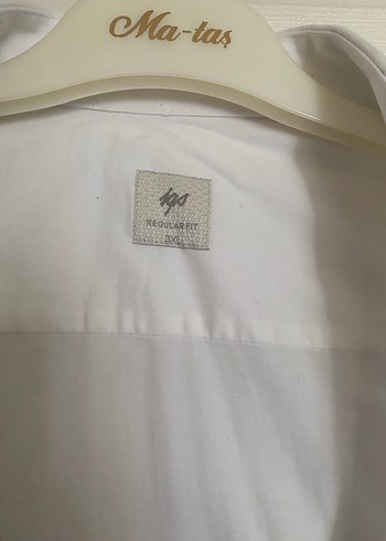 3xl Beden Beyaz Pamuklu Erkek Gömlek, Uzun Kollu, Regular Fit