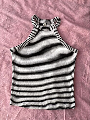 fitilli çizgili crop