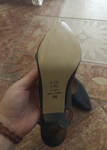 38 Beden ProvoQ Siyah Klasik Kadın Topuklu Ayakkabı