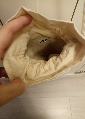  Beden Bej Örgü ve makromel Kadın Çanta