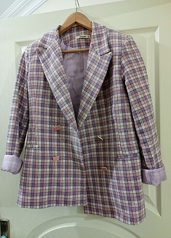 Lila blazer ceket  - Görsel 7