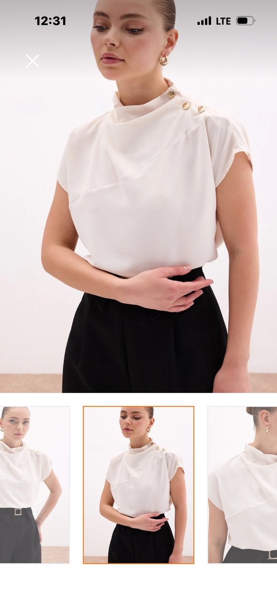 Bej bluz - Görsel 5