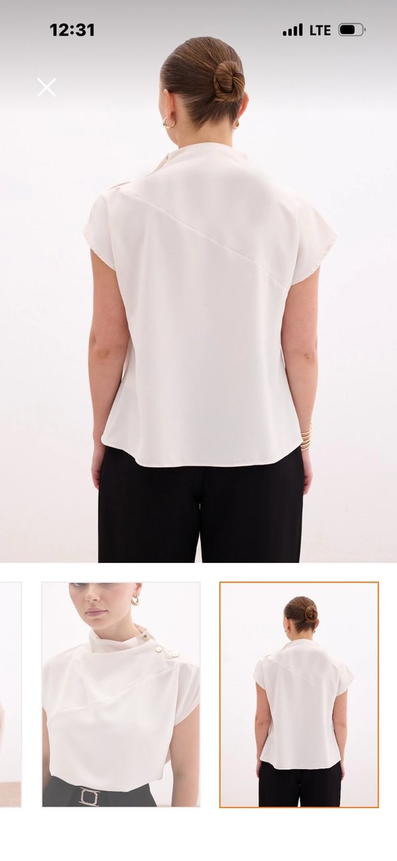 Bej bluz - Görsel 3