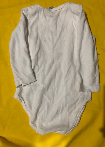 Uzun Kollu Beyaz Bebek erkek Body - Görsel 2