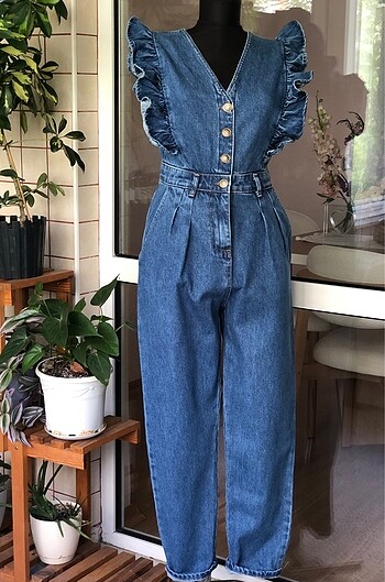 s Beden mavi Renk Jean tulum