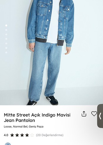 Mavi markalı erkek jean 31/32 beden loose