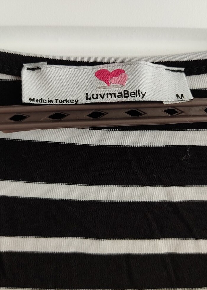 Luvmabelly çizgili çok temiz hamile elbisesi - Görsel 2