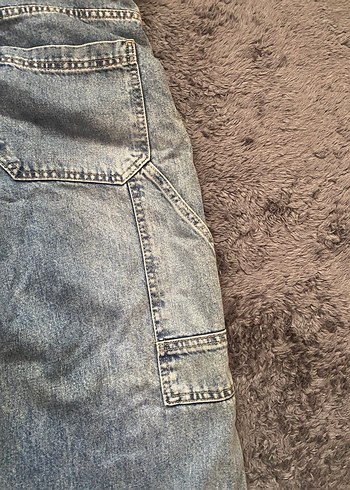 36 Beden gri Renk Baggy jean