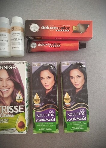 garnier kızıl koleston siyah küllü kumral