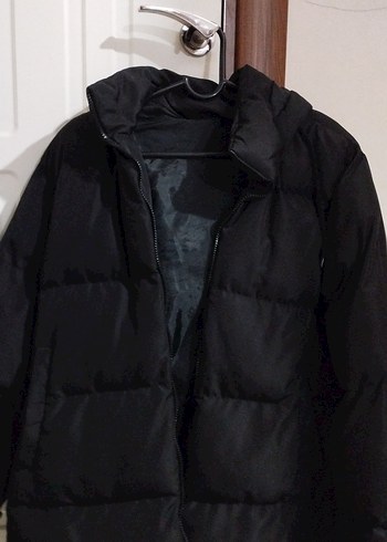 Siyah Fermuarlı Kadın Kışlık Mont - Görsel 2