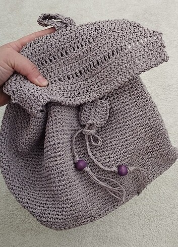 Sıfır el örgüsü sırt çantası - Görsel 3