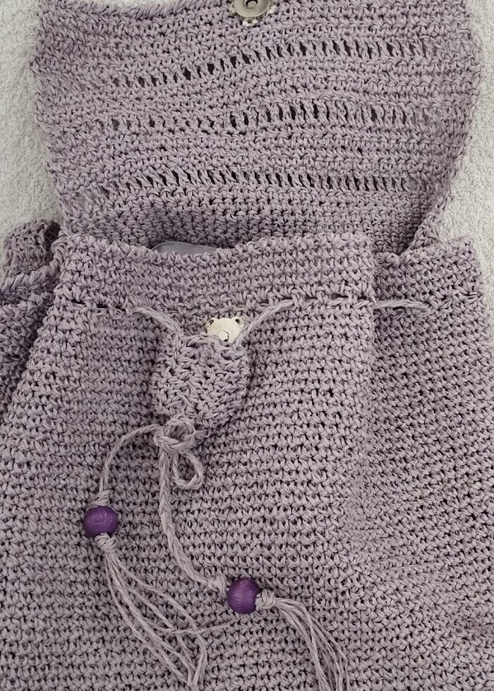 Sıfır el örgüsü sırt çantası - Görsel 2