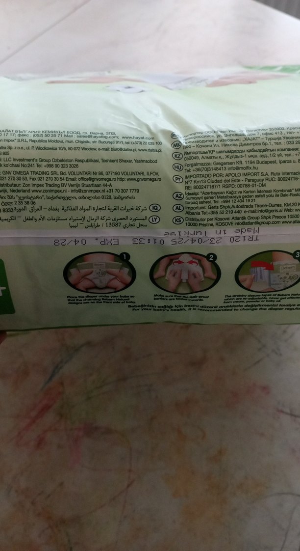 BEBEM Natural 4 Maxi Bantlı Bebek Bezi 104 Adet - Görsel 4