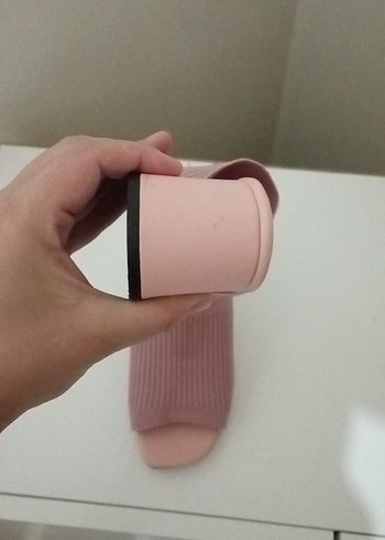 Pembe Kadın topuklu Terliği Pliseli Tasarım - Görsel 7