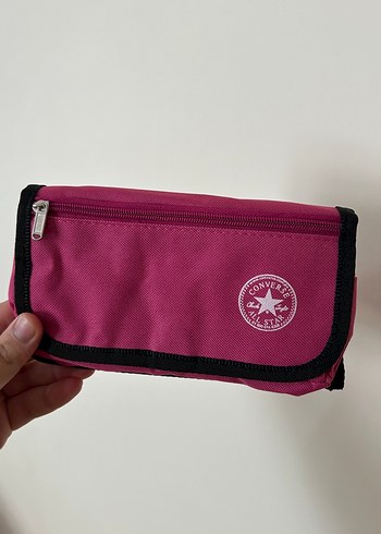 Fermuarlı Pembe Kadın Cüzdan-Kalemlik Converse