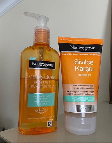 Neutrogena Yüz temizleme jeli ve peeling