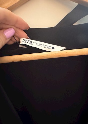 Zara Siyah Kadın Uzun Drapeli Elbise
