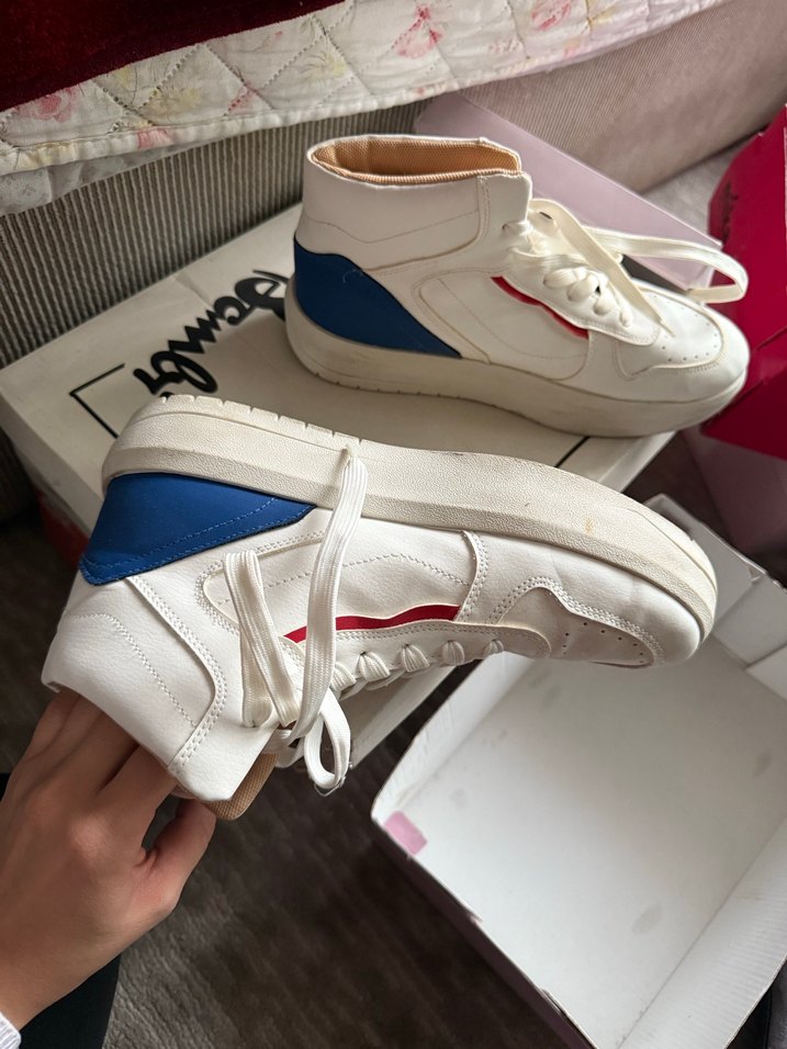 Beyaz Kadın Dolgu Topuklu Spor Ayakkabı - Görsel 2