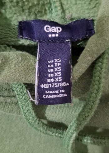 GAP Yeşil Kapüşonlu Kadın Sweatshirt - Görsel 2