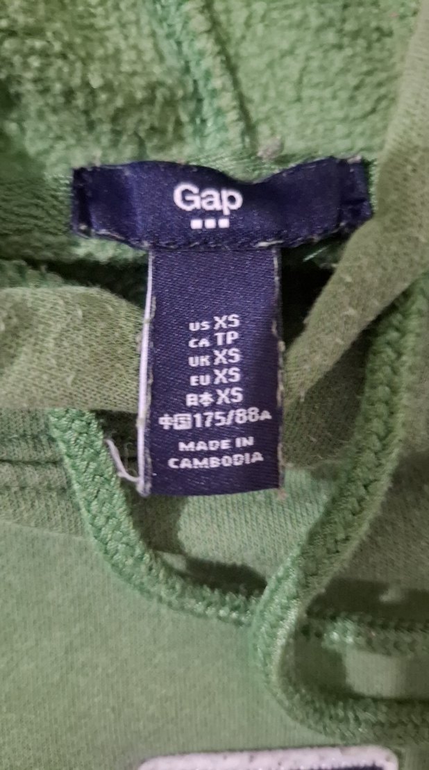 GAP Yeşil Kapüşonlu Kadın Sweatshirt - Görsel 2