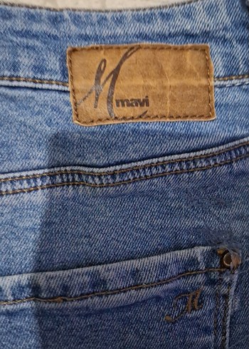 Mavi Denim Midi Mini Etek - Görsel 3