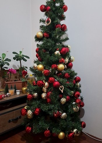 IKEA 1.60 CM YENI YILBASI AGACI SUSLERIYLE BERABER - Görsel 3