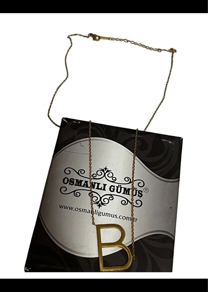 Kararmaz Çelik Harf Kolye - Görsel 2