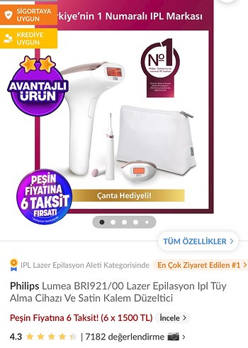 Philips Lumea IPL Ev Tipi Lazer Epilasyon Cihazı - Görsel 6