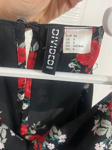 s Beden bordo Renk H&M elbise
