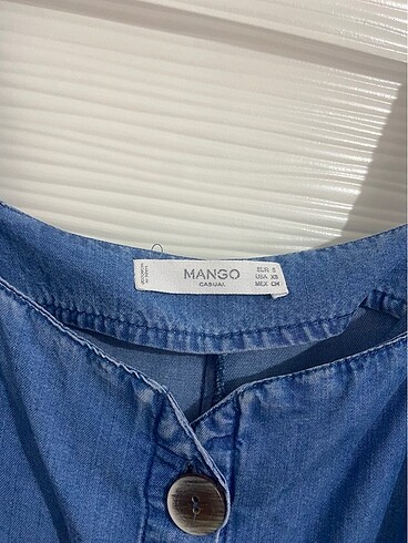 s Beden mavi Renk Mango elbise