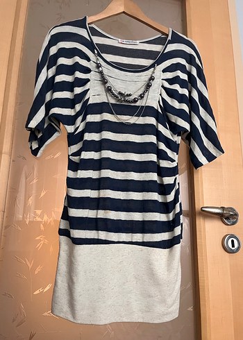 Zincir Detaylı Gri Çizgili - Görsel 2