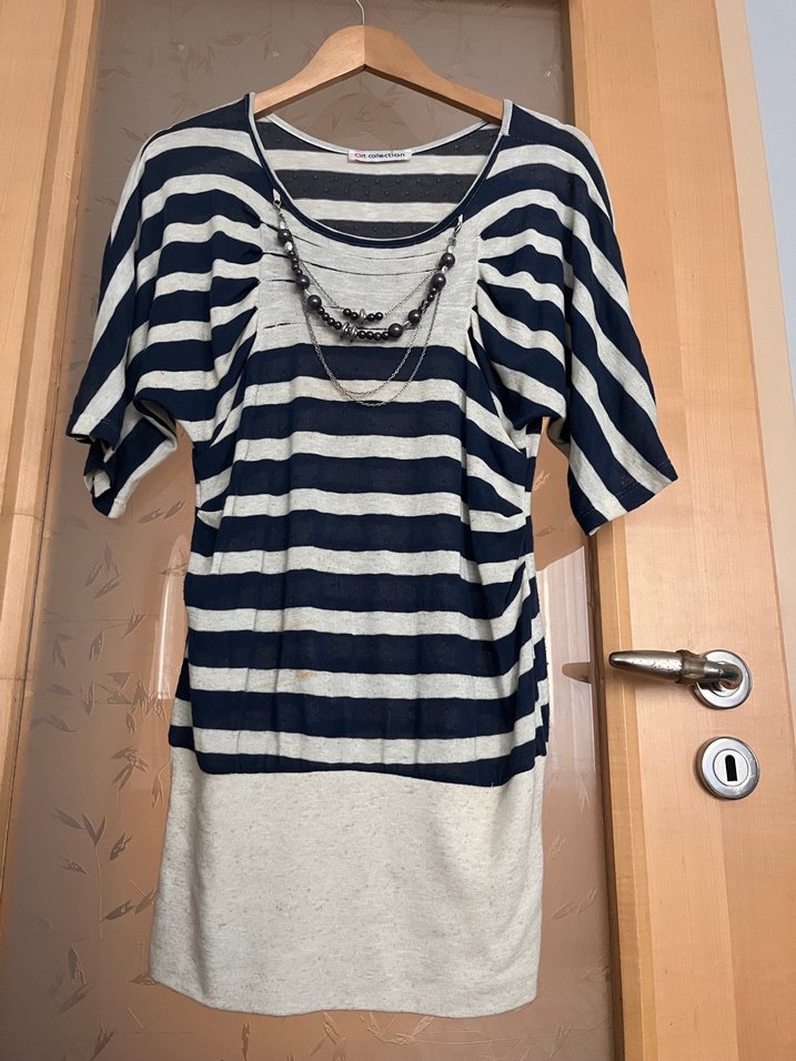 Zincir Detaylı Gri Çizgili - Görsel 4