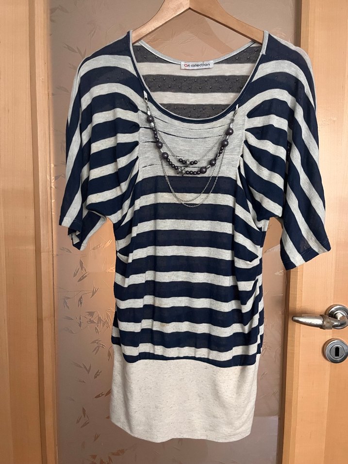 Zincir Detaylı Gri Çizgili - Görsel 3