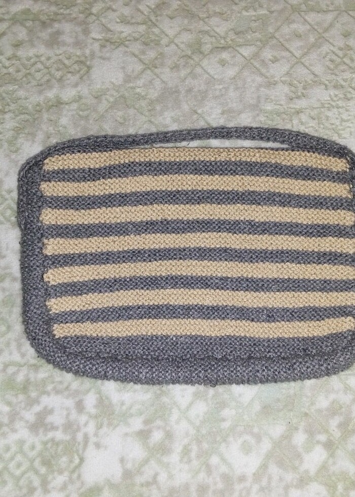 El işi örgü çanta - Görsel 3