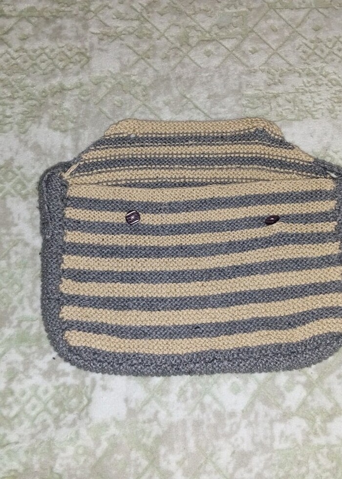 El işi örgü çanta - Görsel 2