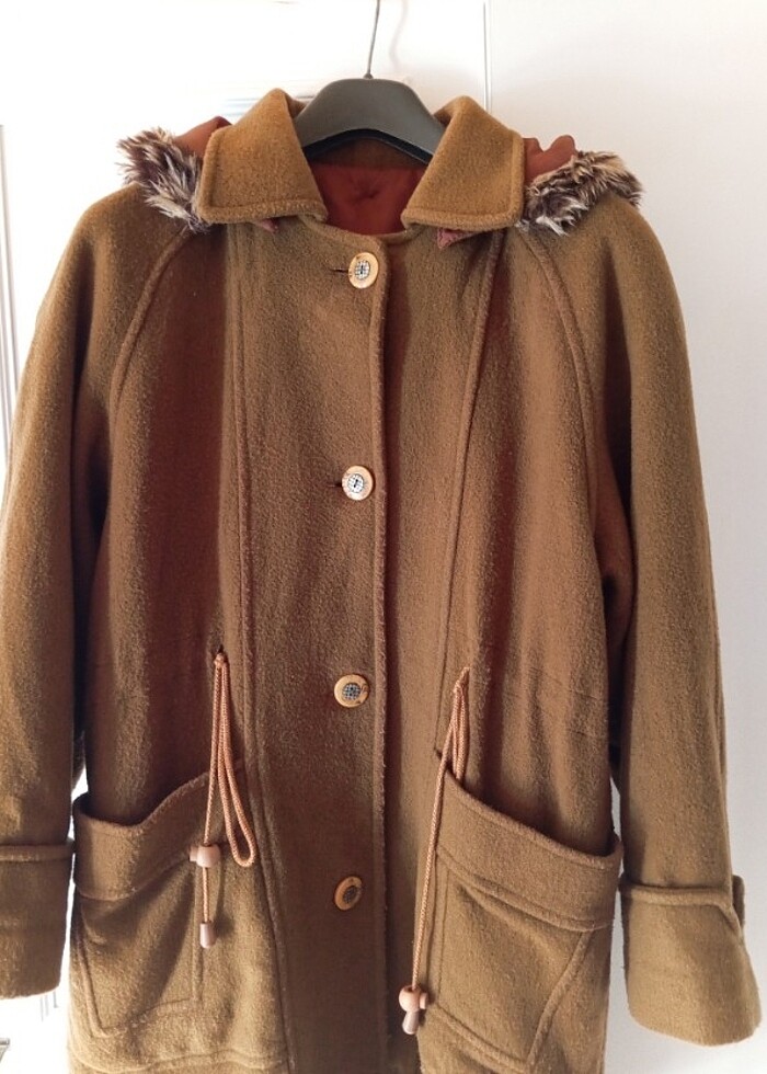 Kahverengi Kadın Kaban - Görsel 2