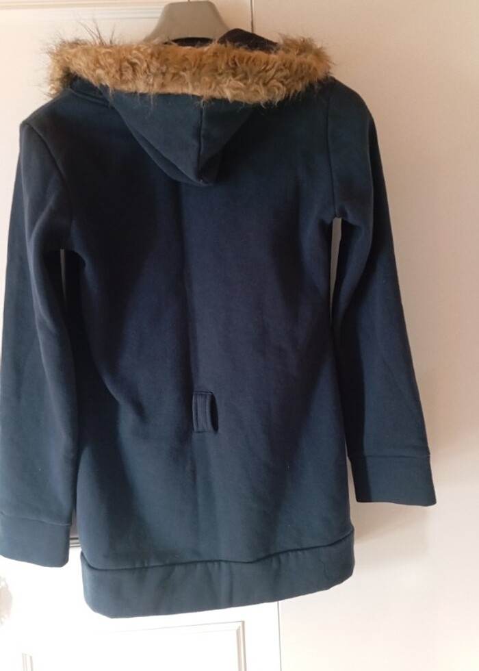 Kapüşonlu Kadın Hırka - Görsel 2